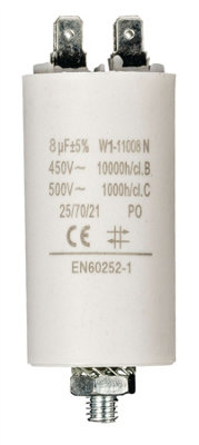 Nedis Fixapart Capacitor 450V And  Earth 8.0Uf 450 V And Aarde from B&Q