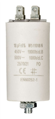 Nedis Fixapart Capacitor 450V And Earth 18.0Uf  450 V And  Aarde from B&Q