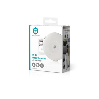 Nedis Wifi Smart Life Enabled App Alarm Alert Water Leak Detector Battery Powered from B&Q