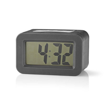 Nedis Digital Desk Lcd Alarm Clock With Backlight & Snooze Function from B&Q