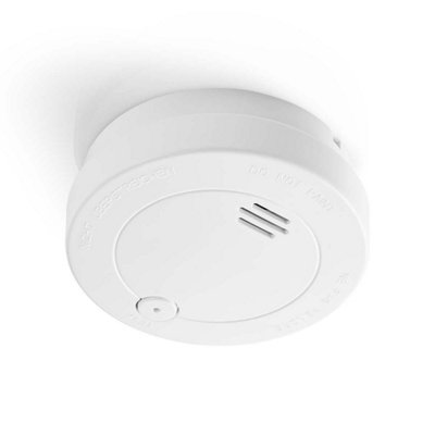 Nedis Smoke Detector Fire Alarm 85Db Siren En14604 With Low Battery Alert from B&Q