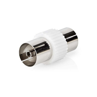 Nedis Satellite & Antenna Adapter Iec Ariel (Coax) Female To Iec Ariel (Coax) Female Nickel Plated 75 Ohm Straight from B&Q