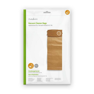 Nedis Vacuum Cleaner 10X Bag For Vorwerk Kobold Vk118 Vk119 Vk120 Vk121 Vk122 Replacement Dust Bags from B&Q