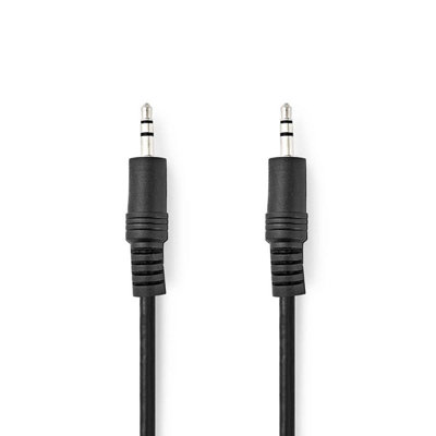 B&Q -  10M Stereo Audio Aux Cable 3.5mm Male To 3.5mm MaleNickel PlatedBlack