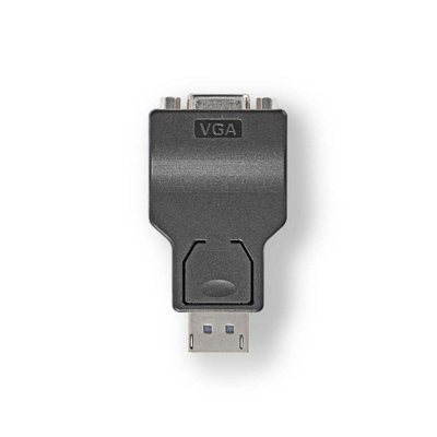 B&Q -  Displayport Adapter Displayport Male To Vga FemaleBlack