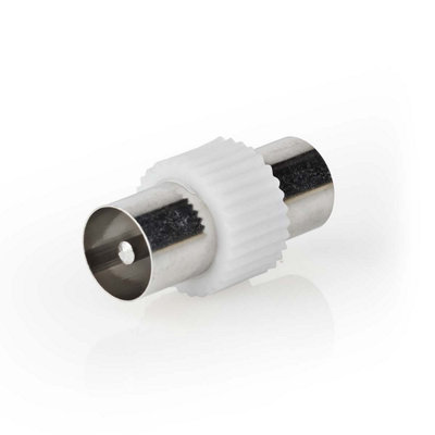 Nedis Ariel Antenna Adapter Iec Airel (Coax) Male To Iec Ariel (Coax) Male Nickel Plated 75 Ohm Straight from B&Q