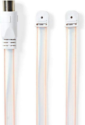 Nedis Ribbon Flat Vhf Dab Fm Dipole Antenna Iec Coax 1.80M from B&Q