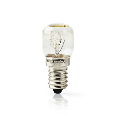 Nedis 15W Incandescent 300 Degree Heat Proof Oven Cooker Bulb E14 T22 from B&Q