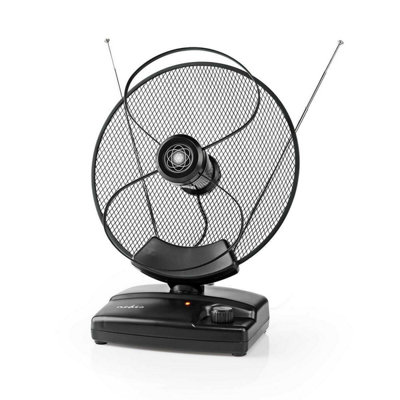 Nedis Indoor Hdtv Antenna 25Km 30-36DbDigital Dvb-T/dvb-T2/uhf/vhf/fm Tv Aerial For Freeview With 4G Lte700 Filter from B&Q