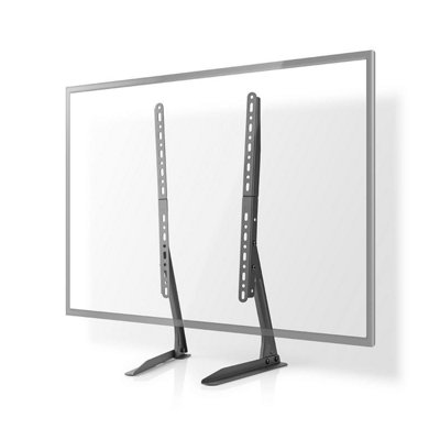 Nedis Fixed Tv Lcd Screen Desk Stand LegsUniversal Table Mount For 1370" ScreensAdjustable HeightVesaTv's To 50Kg from B&Q