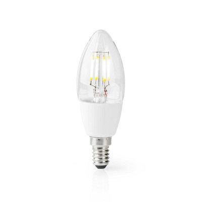 Nedis Smart Wifi Led Filament Light Bulb Dimmable E14 5W Warm White