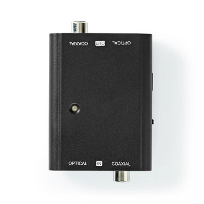 Nedis Digital Audio ConverterBi-Directional Toslink Optical To Coaxial Rca S/p-Dif Dac Or Coaxial To OpticalDolby 5.1 Dts Aac from B&Q