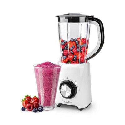 Nedis 800W 1.5L Blender Plastic Jug Smoothie Maker Juicer Food Processor Puree Chopper from B&Q