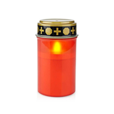 Nedis Battery Grave Candle Memorial With Flickering Tealight Remembrance Cemetery from B&Q