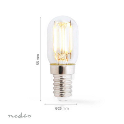 Nedis 1.5W Ses E14 Led Clear Pygmy Fridge Freezer Appliance Bulb Long Life from B&Q