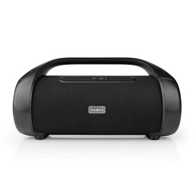 Nedis 120W Bluetooth V5.0 Boombox Portable Wireless Stereo Party Speaker With Rechargeable 4400Mah Battery, 9.5Hrs Play Time, Usb/Usb-C Size 2.1