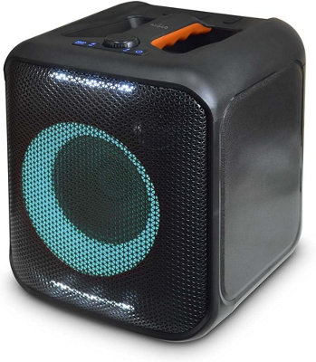B&Q -  Portable Bluetooth Party Speaker Lights Heavy Bass Aux + 6.35mm Mic Input