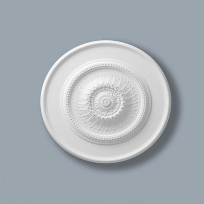 Yes-Online Ceiling Rose R20 755mm Resin Strong Lightweight Not Polystyrene Easy Fix from B&Q