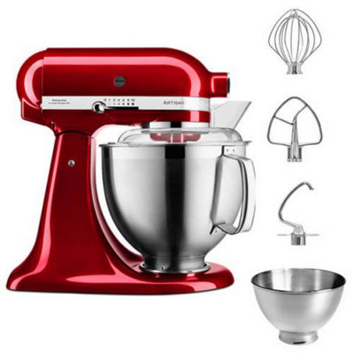 Kitchenaid 5Ksm185psbca Artisan 4.8L Stand Mixer Candy Apple - Image 4