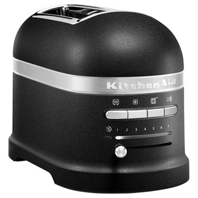 B&Q -  Artisan Cast Iron Black 2 Slot Toaster