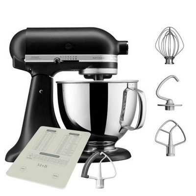 Kitchenaid Black Artisan Mixer 125 Matte 4.8L