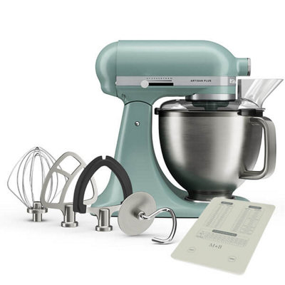 Kitchenaid Mint Julep Artisan Plus 4.7L Tilt Head Stand Mixer With Free Gift - Image 7