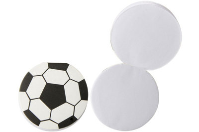 Single Round Football Design Notebook 8cm - Party Bag Filler - Image 3