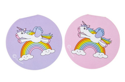 Lg-Imports Pack Of 12 Round Unicorn Design Notebook 8Cm - White - Image 3