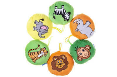 Lg-Imports Single Plush Wild Animal 10Cm - White - Image 3
