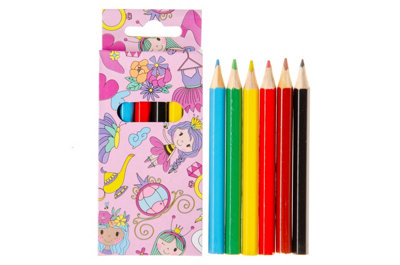 Lg-Imports 12 Pack Of 6 Pieces Princess Colored Pencils 9Cm - White - Image 3