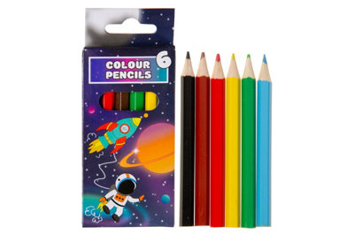 Lg-Imports 12 Pack Of 6 Pieces Space Colored Pencils 9Cm - White - Image 3