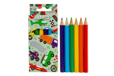 Lg-Imports 12 Pack Of 6 Pieces Vehicles Colored Pencils 9Cm - White - Image 3