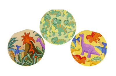 Lg-Imports Pack Of 12 Round Dinosaur Design Notebook 8Cm - White - Image 3