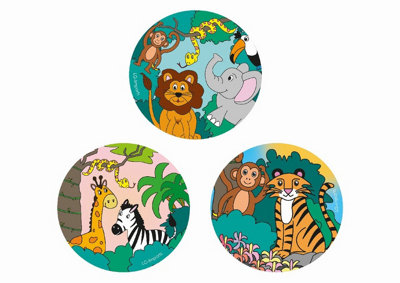 Single Round Wild Animals Design Notebook 8cm- Party Loot Bag Fillers - Image 3