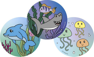 Lg-Imports Pack Of 12 Round Sea Animals Design Notebook 8Cm - White - Image 3