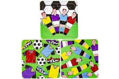 Lg-Imports Pack Of 12 Football Mini Puzzle Games - White - Image 3