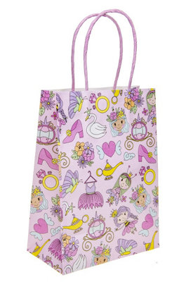 Princess Paper Gift Bag - Treat Gift Loot Bags Kids Birthday Party Favour - Image 3
