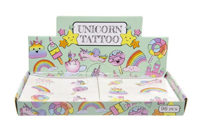Lg-Imports 72 Pieces Unicorn Tattoos - White - Image 3