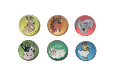 Lg-Imports Pack Of 50 Farm Animals Bouncy Ball 32Mm - White - Image 3