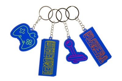 Lg-Imports Pack Of 12 Gamer Design Keychains - White - Image 3