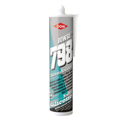 B&Q -  798+ Cold And Clean Room Silicone Sealant 310Ml CartridgeWhite