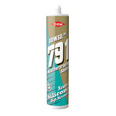 B&Q -  Dowsil 791 External Weatherproofing Silicone Sealant 310Ml CartridgeLimestone
