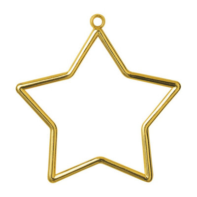 Groves Of Thames Gold Shaped Frames Star - Frame: Plastic: Star Shaped: X 7Cm: - Vervaco Size 9
