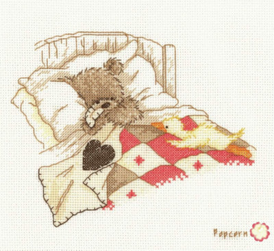 Vervaco Counted cross stitch kit Popcorn Cuddle up, DIY - Image 4