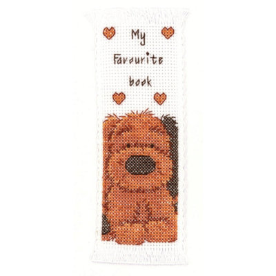 Groves Of Thames Ivory B/Mark Biscuit - Counted Cross Stitch Kit: Bookmark Biscuit - Vervaco Size 16
