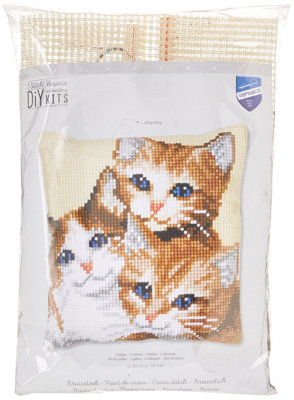 B&Q -  Cushion KittensCross Stitch Kit: Cushion: KittensVervaco