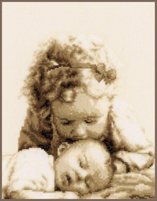Groves Of Thames Sisterly Love - Counted Cross Stitch Kit : Sisterly Love - Vervaco