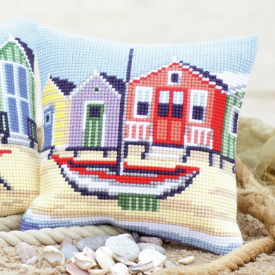 B&Q -  Cushion BoatCross Stitch Kit: Cushion: BoatVervaco