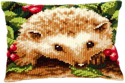 B&Q -  Cushion HedgehogCross Stitch Kit: Cushion: Hedgehog With BerriesVervaco - Image 3