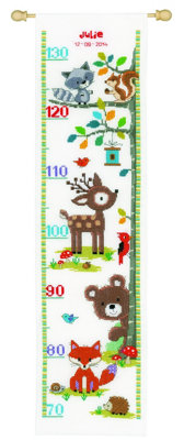 B&Q -  H/chart Forest AnimalCounted Cross Stitch Height Chart: Forest Animals IiVervaco - Image 5